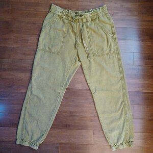 Anthropologie Rhys linen-blend joggers